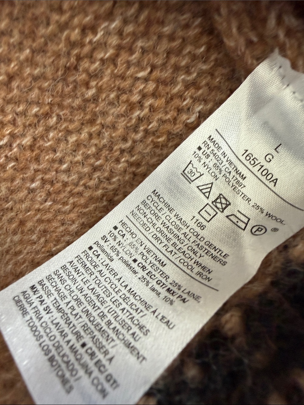 Old Navy Brown Horse Intarsia Button-Front Cardigan Size L NWT - Picture 10 of 12